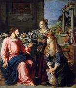 ALLORI Alessandro Museum art historic Christ with Maria and Marta